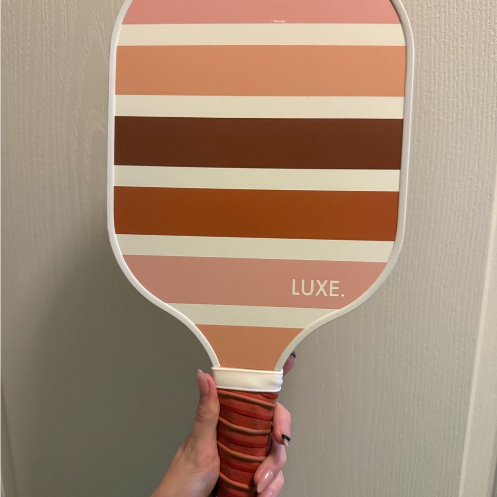 Luxe Multicolor Striped Paddle Decor